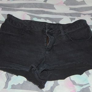 Black Denim Shorts